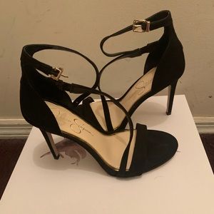 Jessica Simpson Black Microsuede Heels